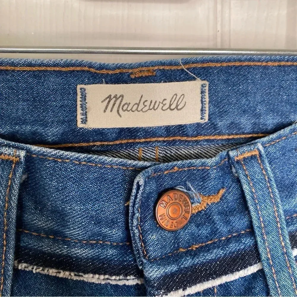 MADEWELL Retro Crop Bootcut Jeans: Knee-Rip Edition Size 26